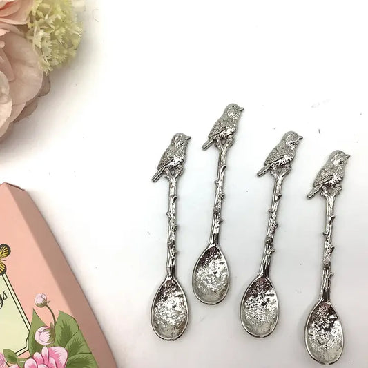 Silver Bird Handle Teaspoon