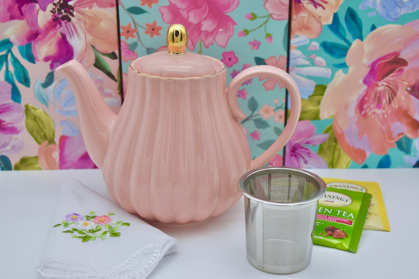 Timeless Beauty Blush Pink Teapot