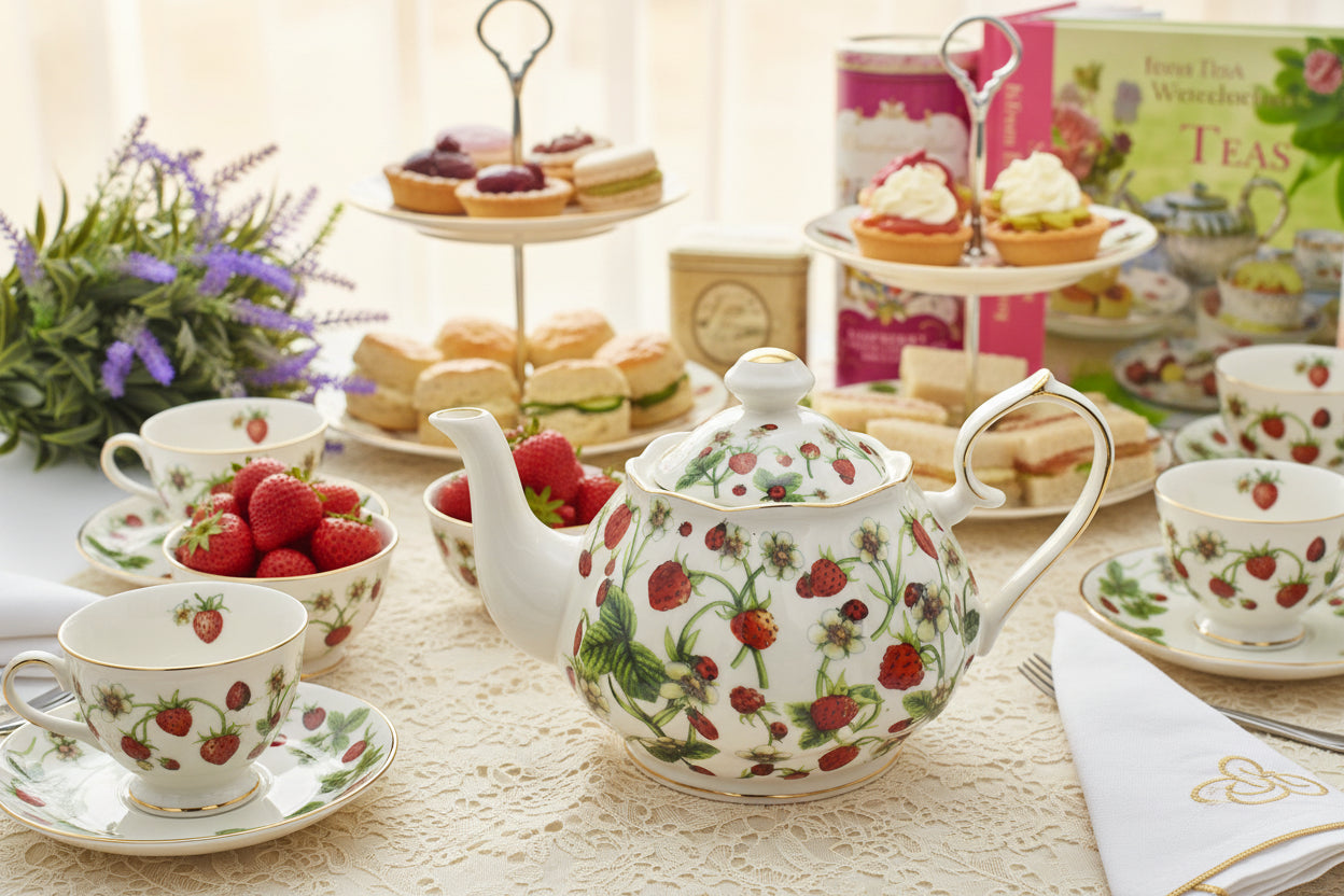 Farmers Market Strawberry Teapot