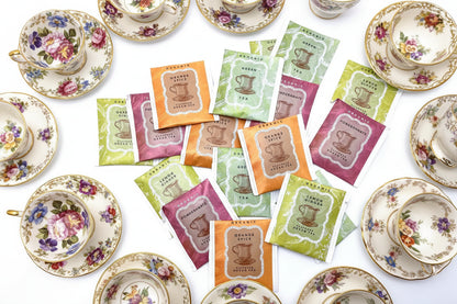 Vintage Teacups Tea Packet Assortment
