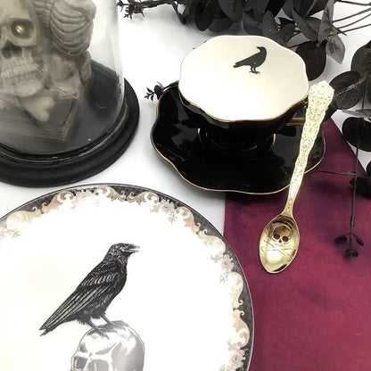 Skull and Bones Gold Teaspoon