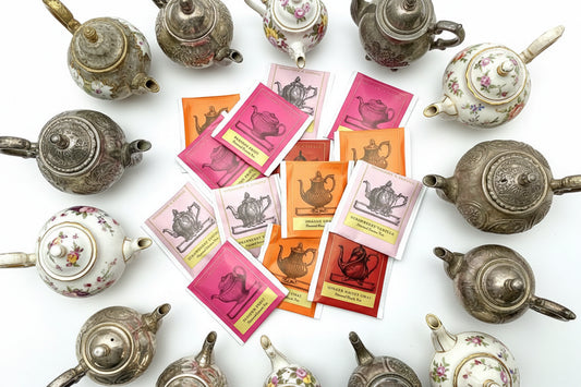 Vintage Teapots Tea Packet Assortment