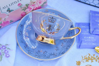 Bridgerton Inspired Wisteria Teacup Gift Set