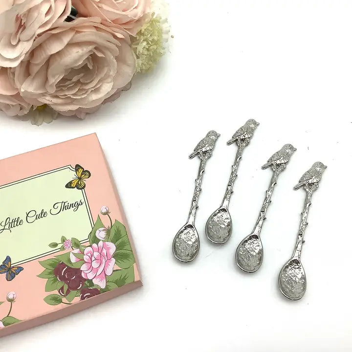 Silver Bird Handle Teaspoon
