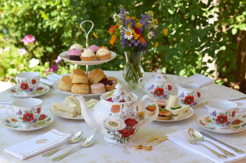 Poppy Flowers Teapot