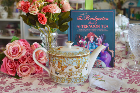 Monarch Butterflies Garland Teapot