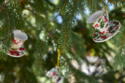 Tea Cup Ornament with Gift Box