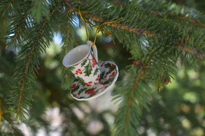 Tea Cup Ornament with Gift Box