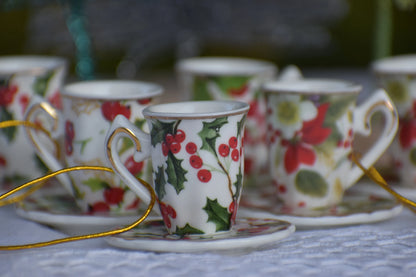 Tea Cup Ornament with Gift Box