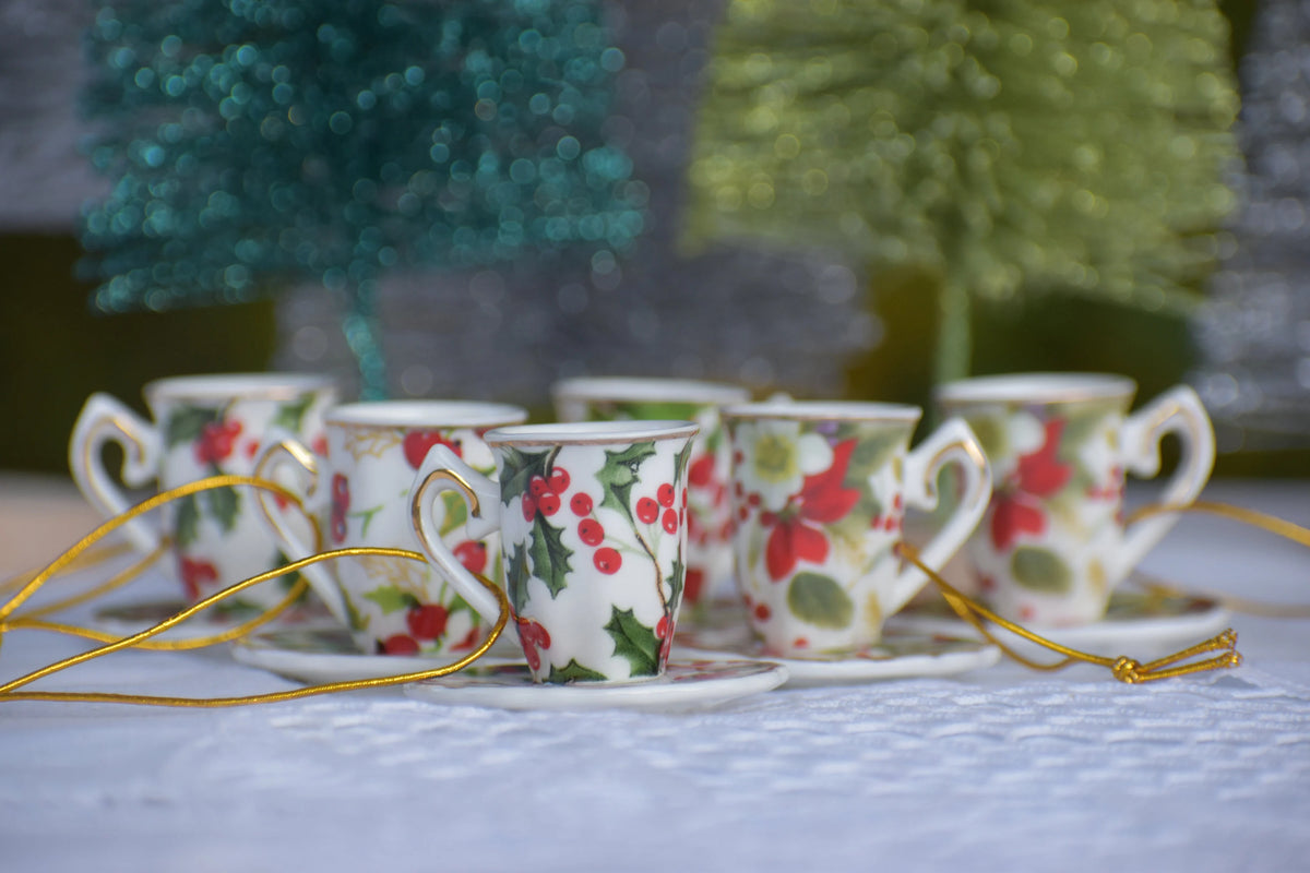 Tea Cup Ornament with Gift Box