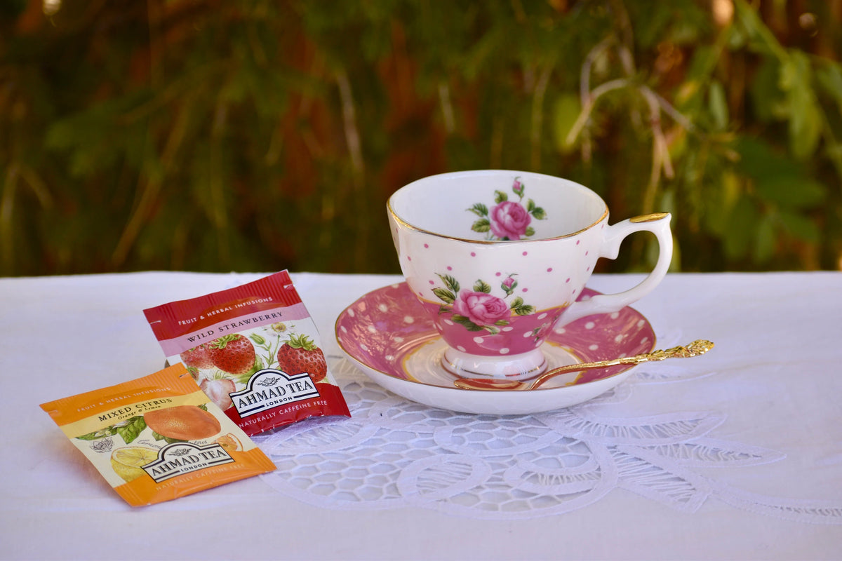 Country Rose Cheeky Pink Teacup Gift Set