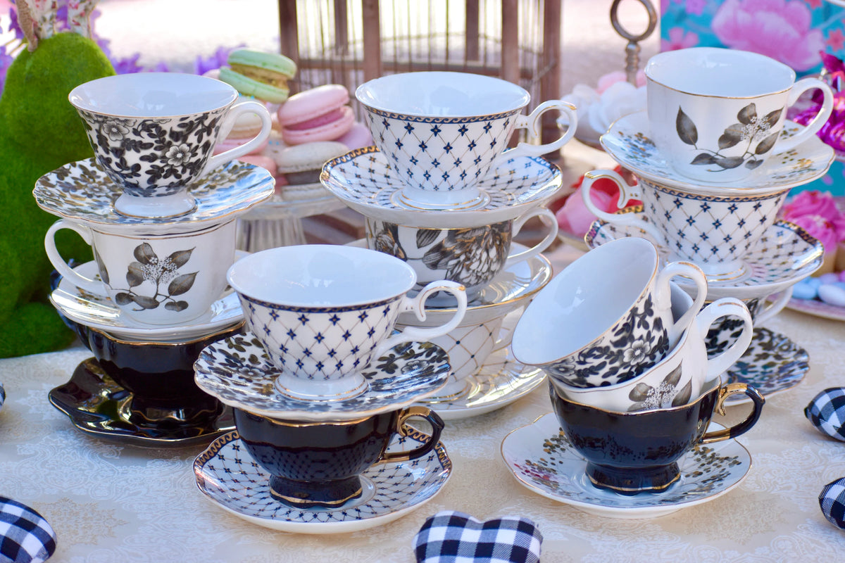 Mismatched Elegant Teacups