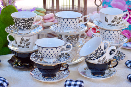 Mismatched Elegant Teacups