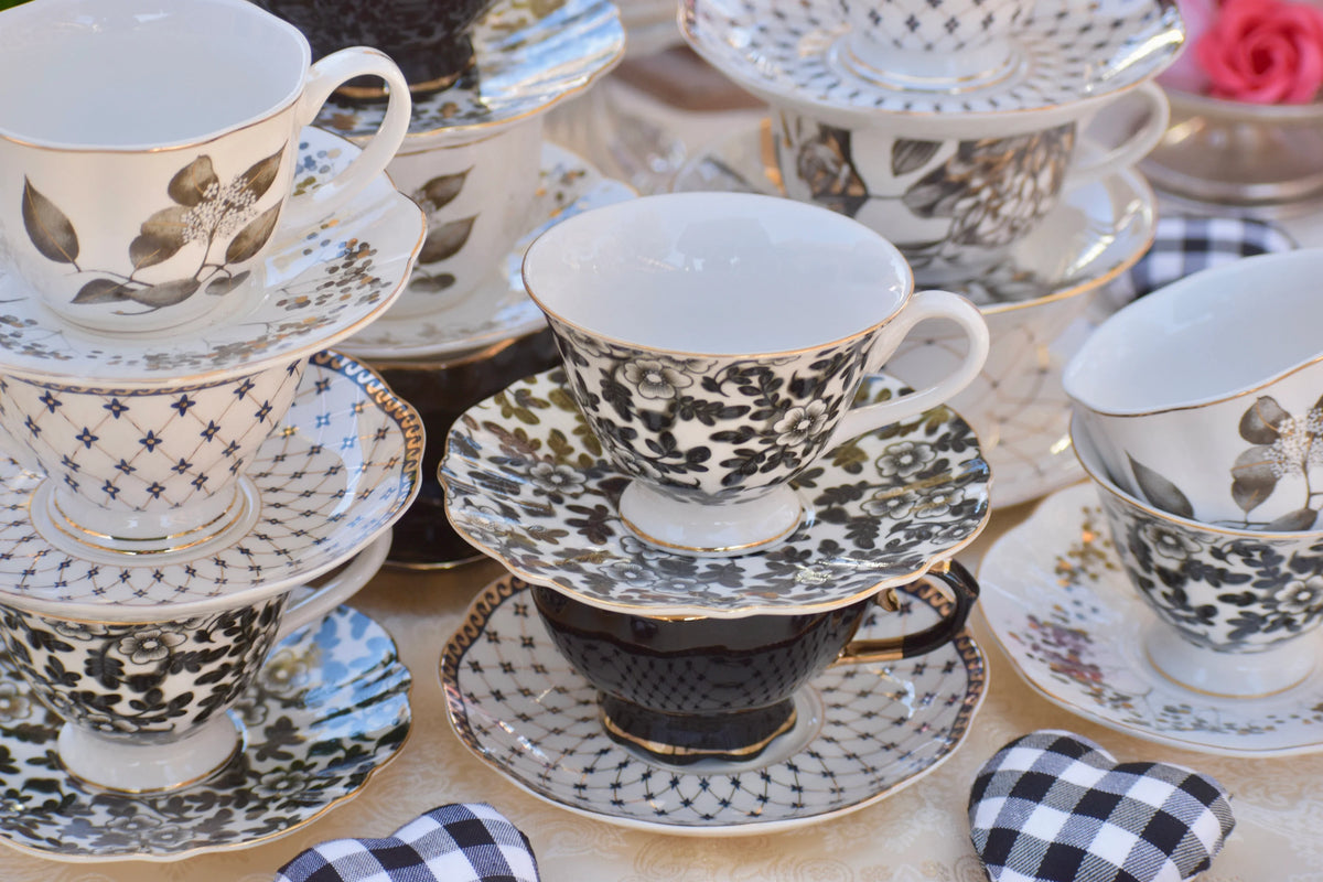 Mismatched Elegant Teacups