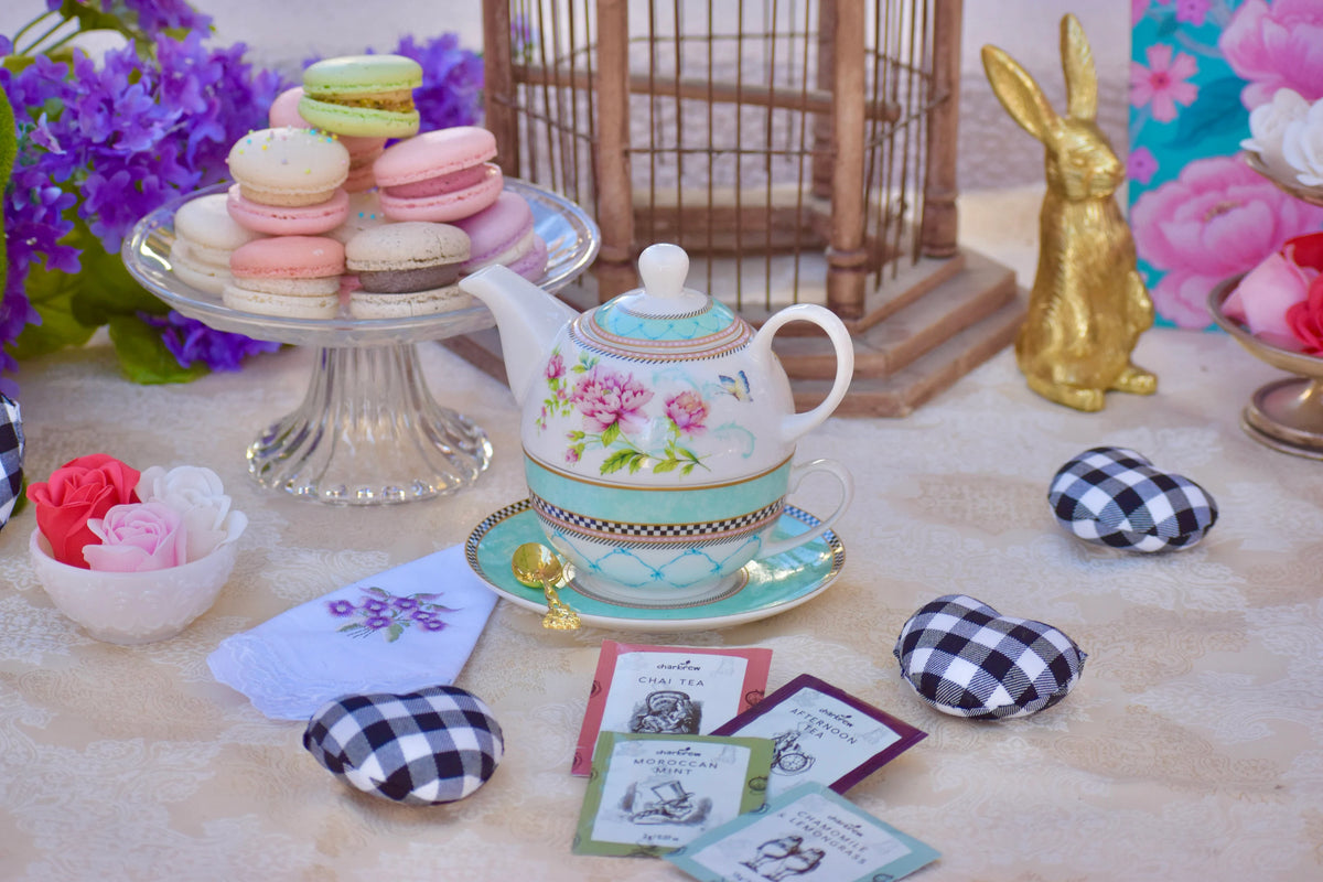 Peony Garden Tea for One Gift Set