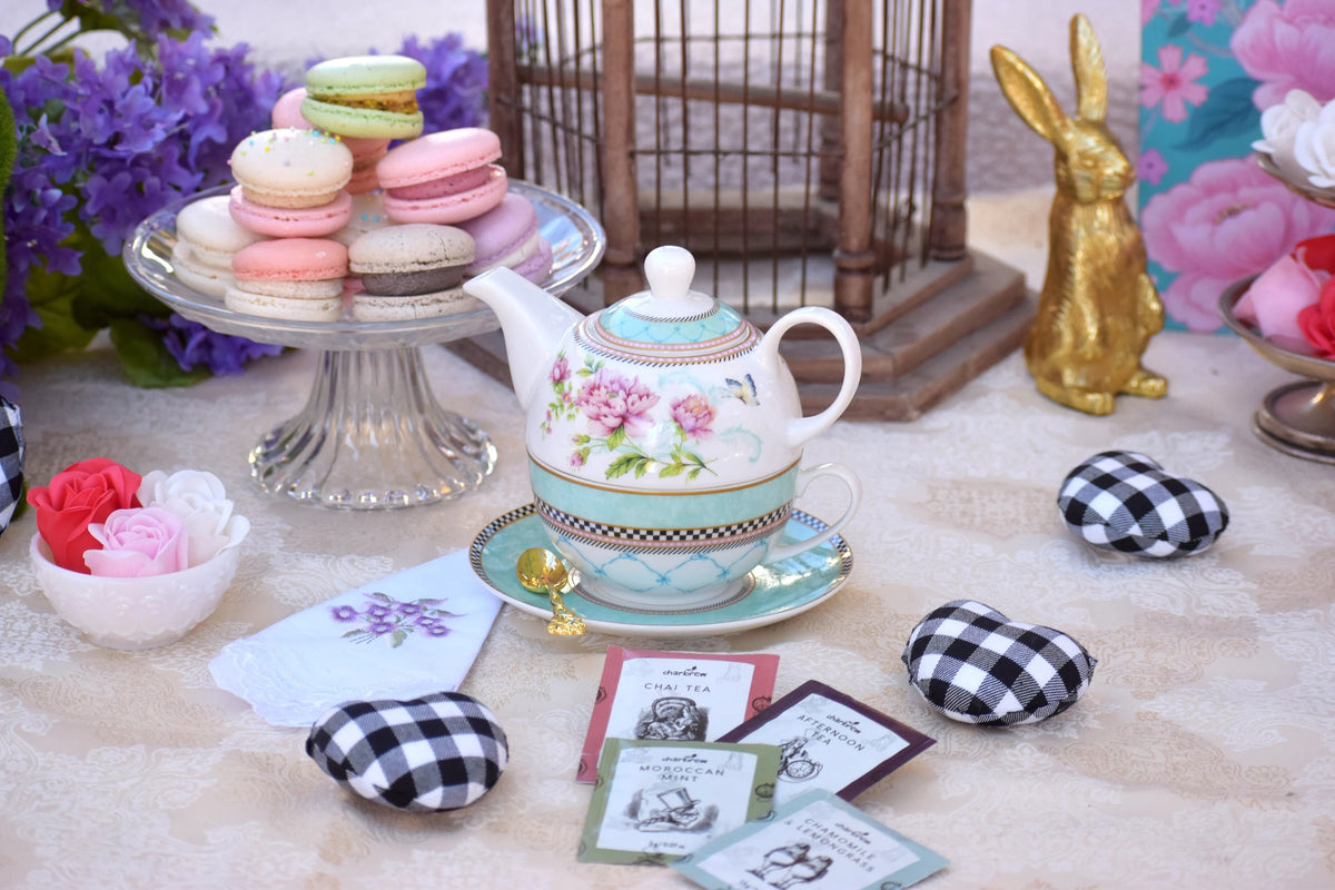Peony Garden Tea for One Gift Set