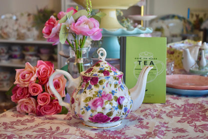 Violet Rose Chintz Teapot