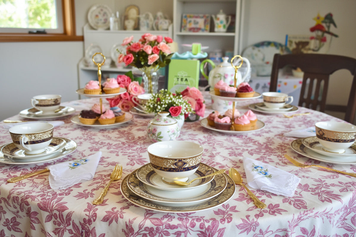 French Florentine with Blue Teacup Gift Set