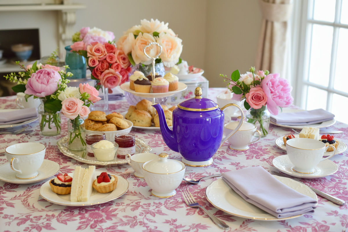 Timeless Beauty Purple Teapot