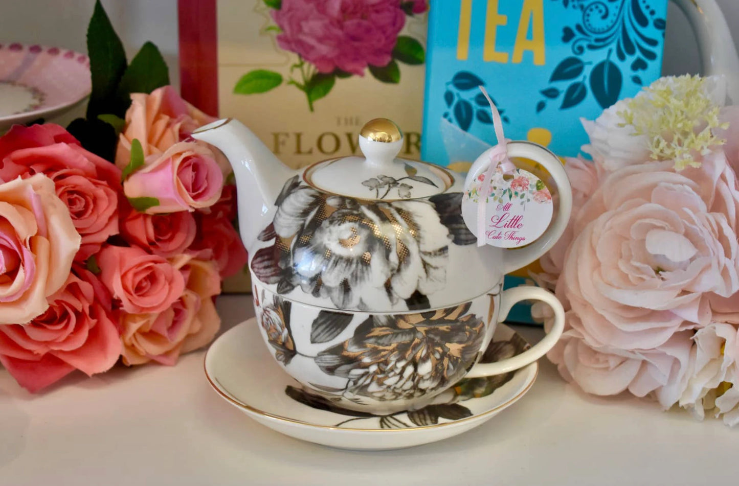 Black Peony Tea for One Gift Set