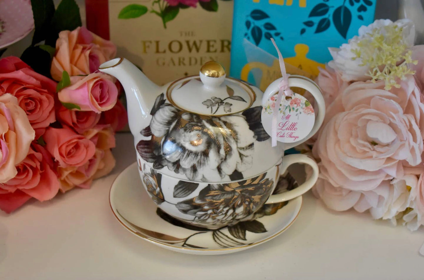 Black Peony Tea for One Gift Set