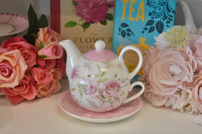 Shabby Rose Tea for One Gift Set