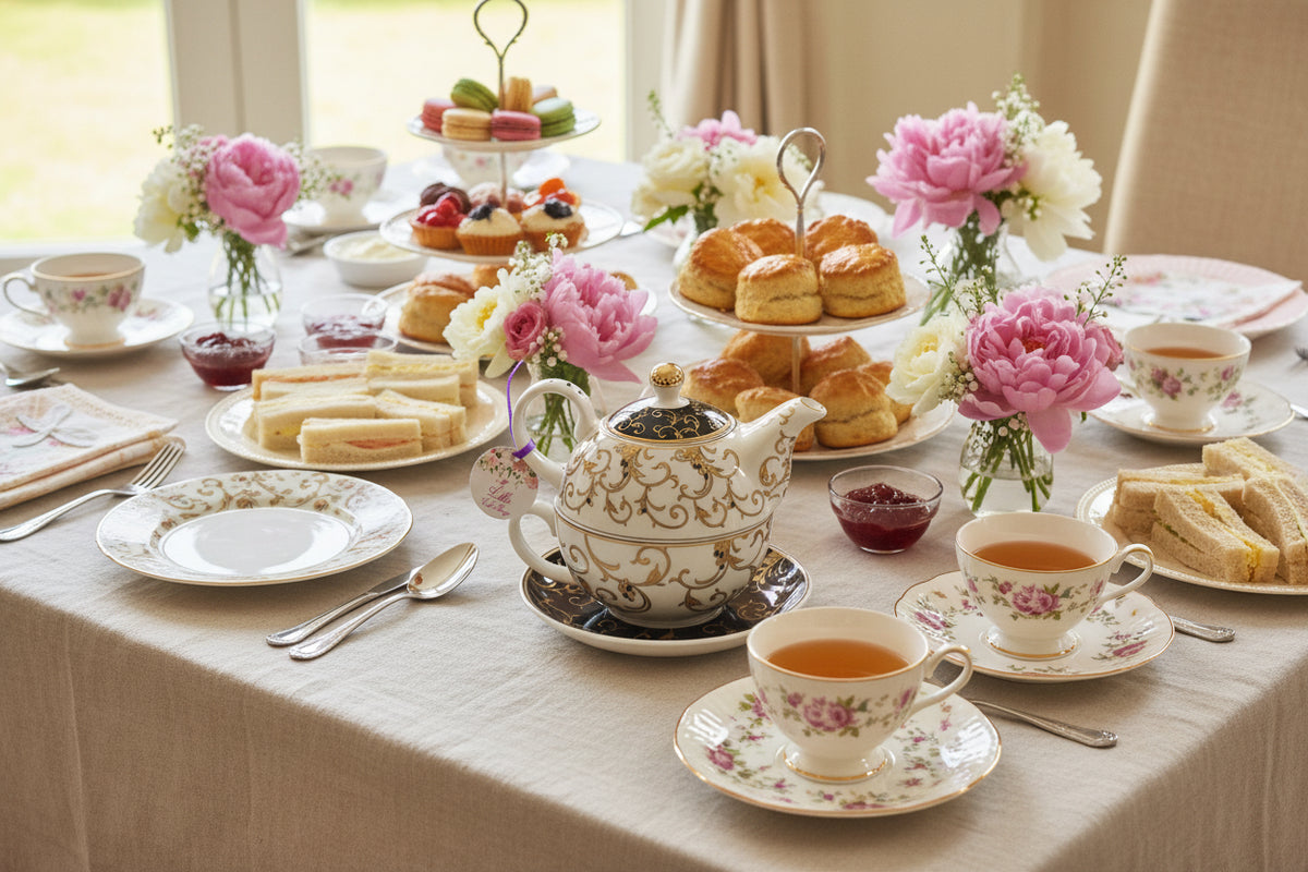Regency Scrolls Tea For One Gift Set
