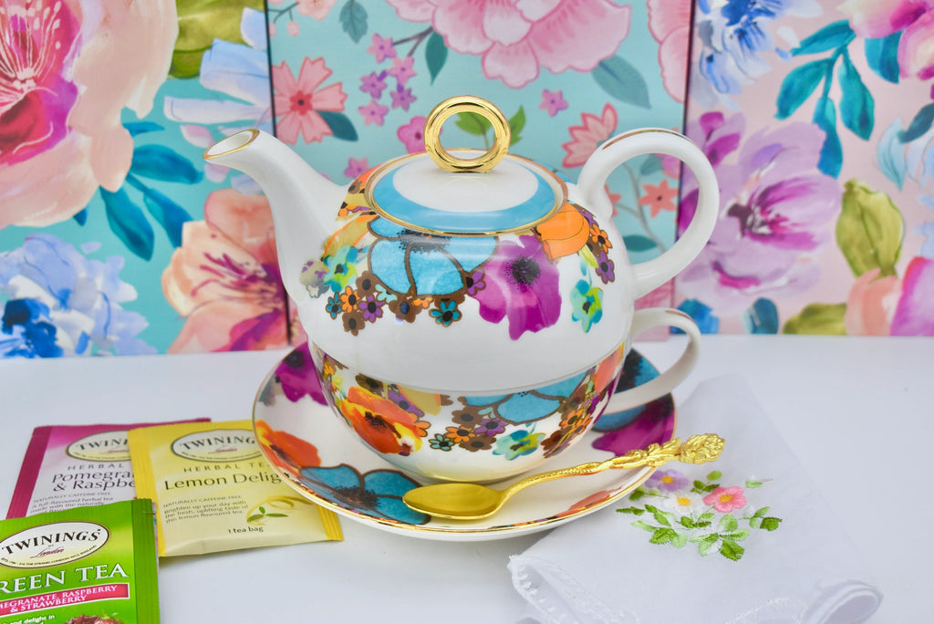 Dahlia Tea for One Gift Set