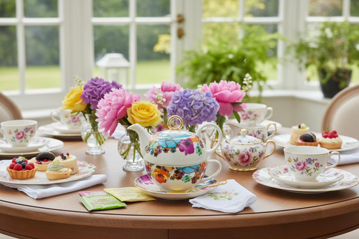 Dahlia Tea for One Gift Set