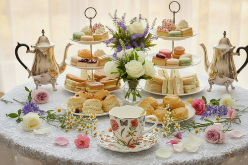 Poppy Flowers and Wildflowers Teacup Gift Set