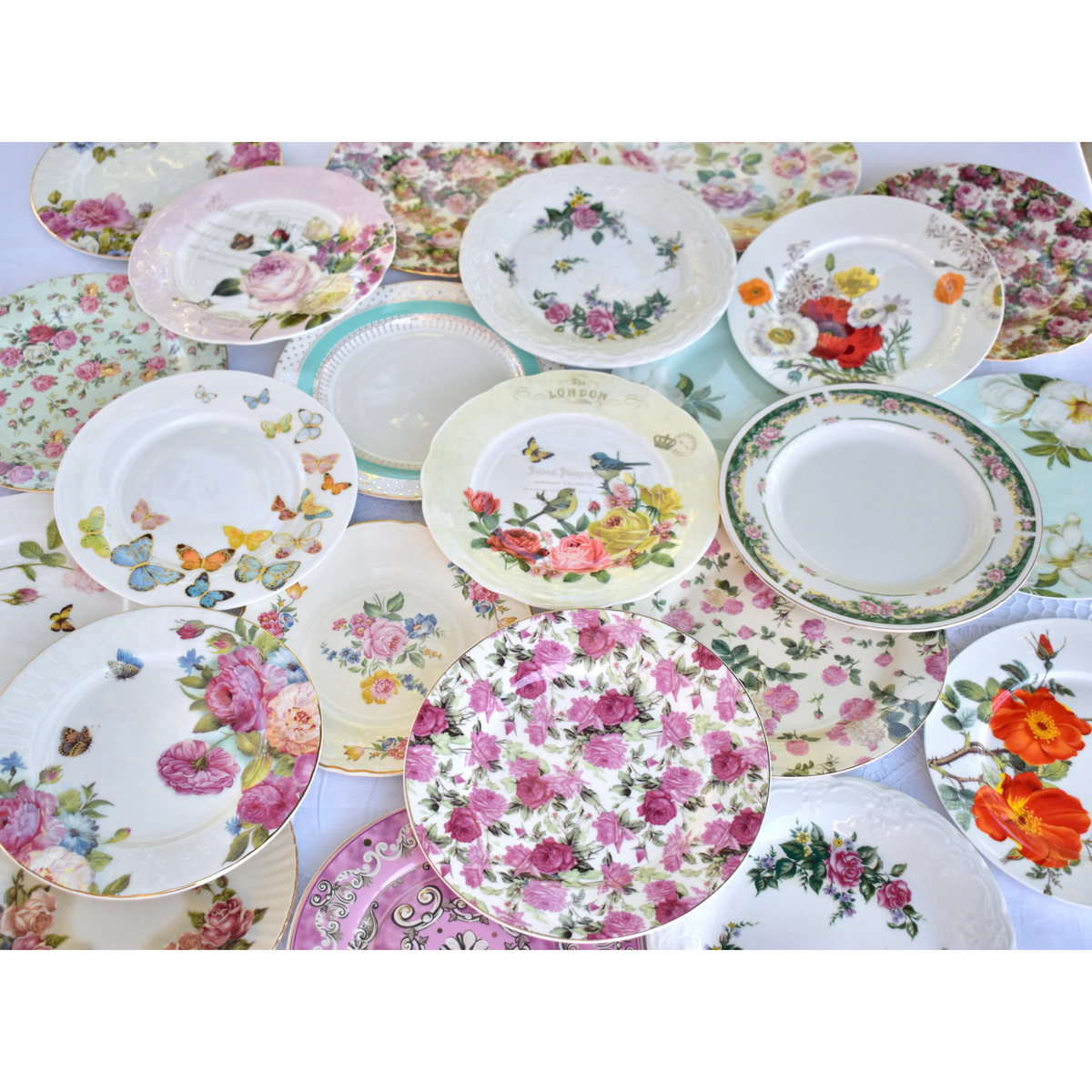 Mismatched Lunch or Dinner Plates