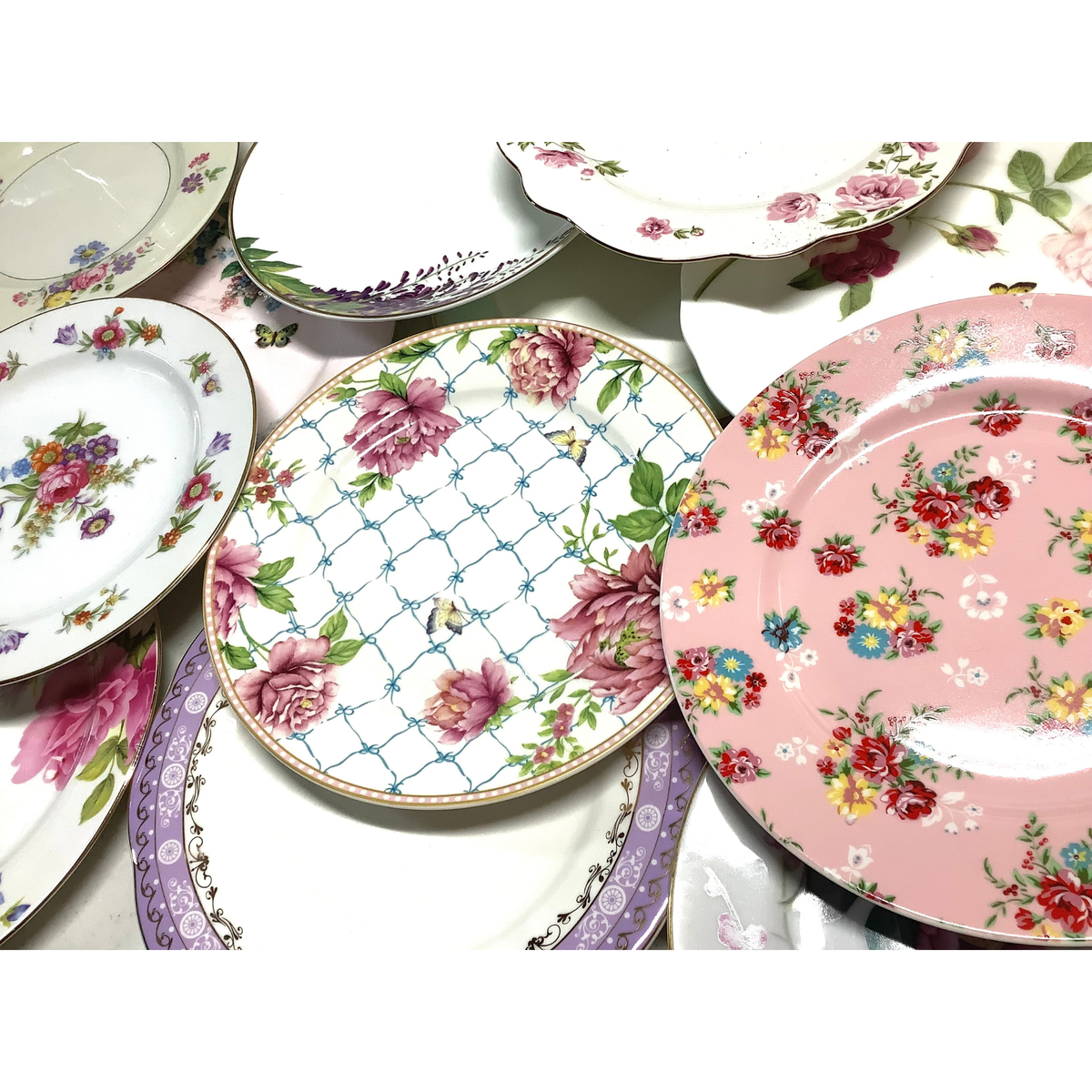 Mismatched Lunch or Dinner Plates